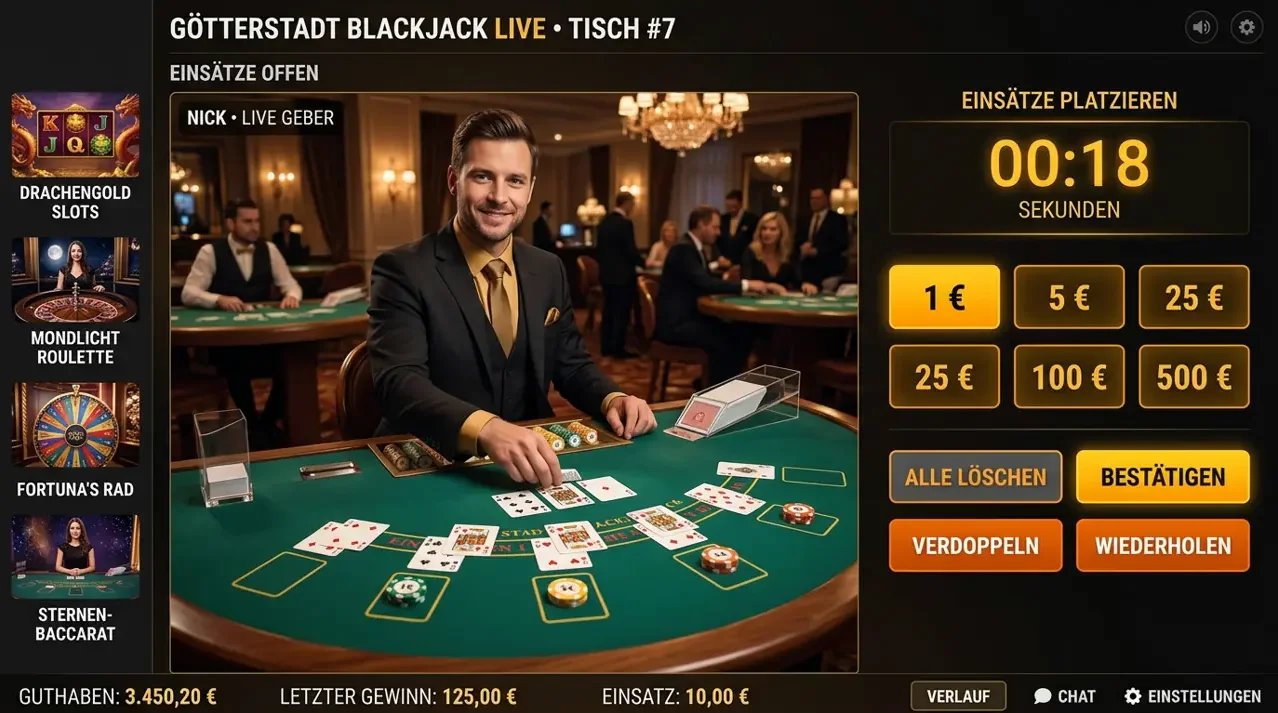 Live Casino im Spinmills